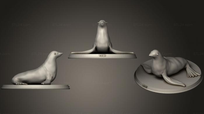 Статуэтки животных (Печать 133, STKJ_1450) 3D модель для ЧПУ станка